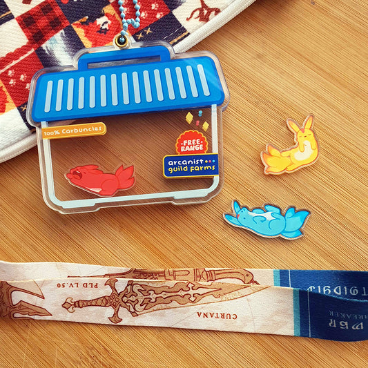 (PREORDER) Farmed Carbuncles Acrylic Shaker Charm