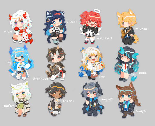 (PREORDER) Arknights Wood Pins